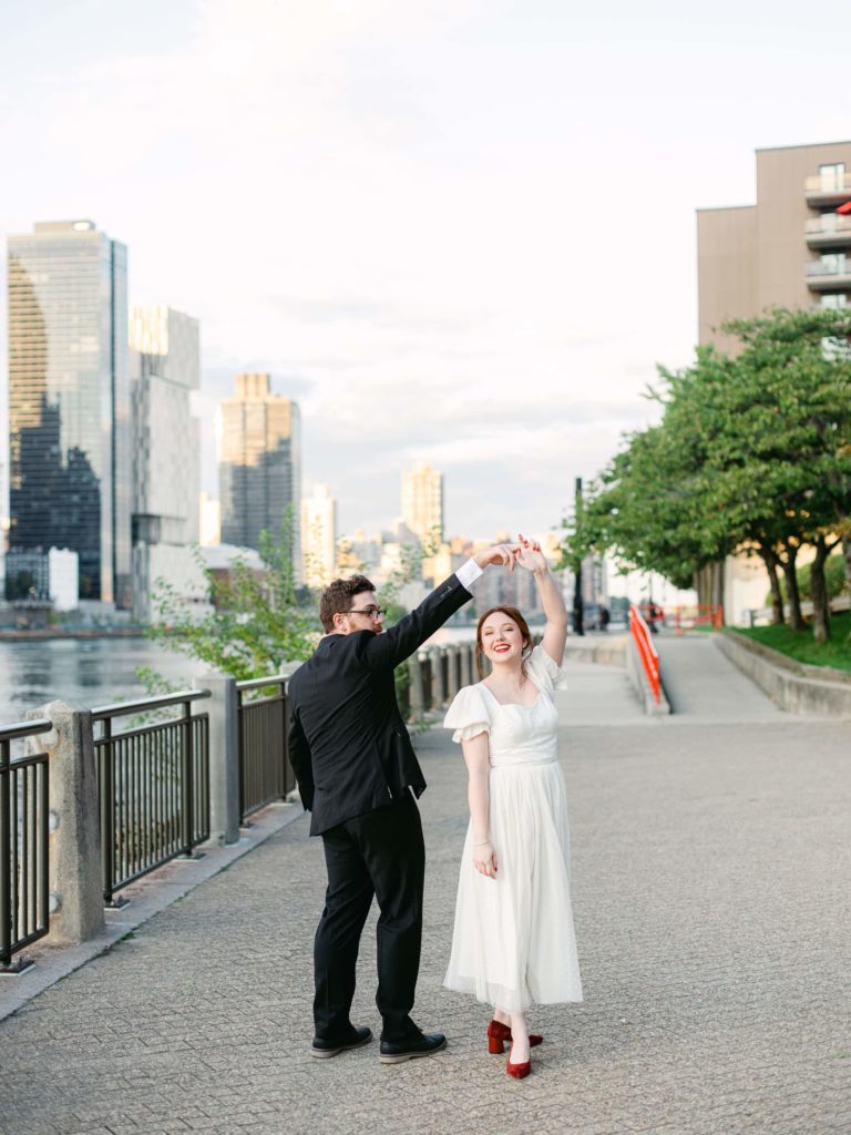 Roosevelt Island Engagement Photographer