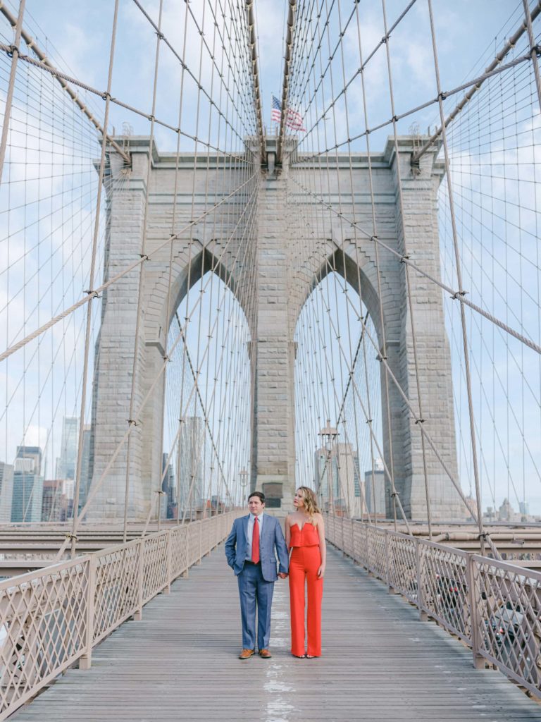 Brooklyn Bridge Engagement Photo